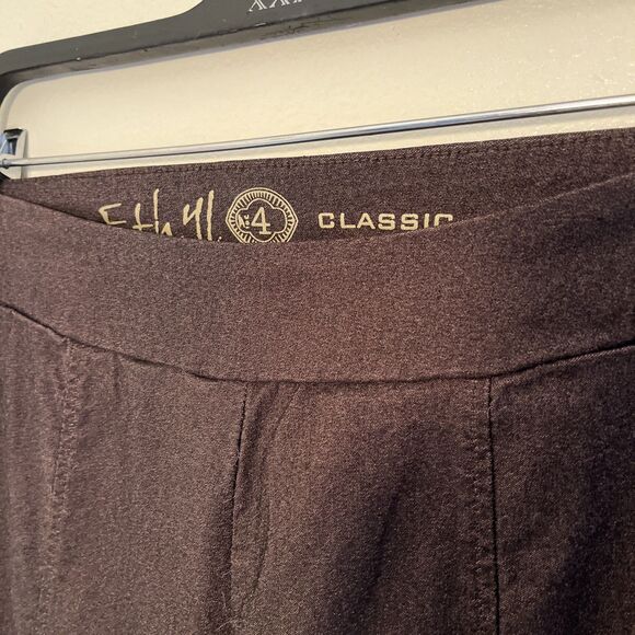 ETHYL Classic Center Seam Cigarette Cut Pants, Heathered Brown- Size 4 - Picture 4 of 9